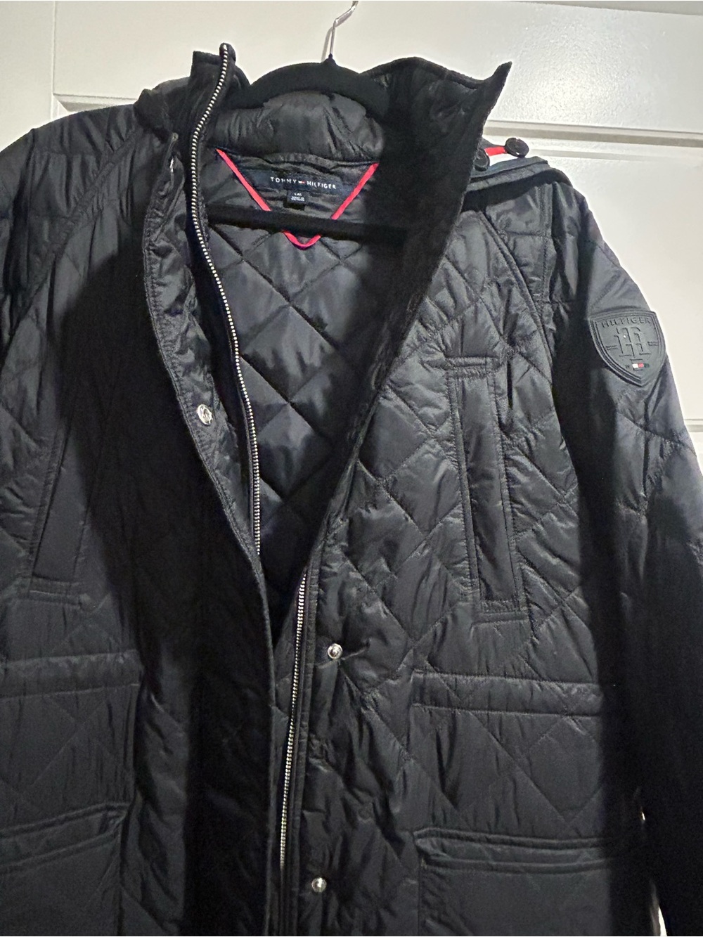 Tommy Hilfiger Men's Black Quilted Puffer Coat